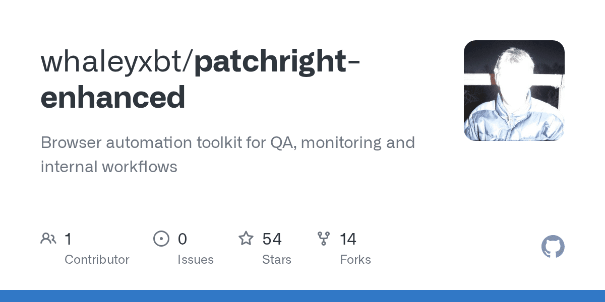 Patchright Enhanced for Configurable Stealth Browser Sessions